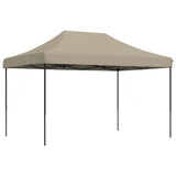 ZNTS Foldable Party Tent Pop-Up Taupe 410x279x315 cm 4005010