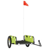 Bike Trailer Green Oxford Fabric and Iron 94172