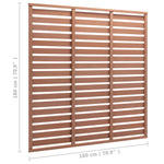 Fence Panel WPC 180x180 cm Brown 318109