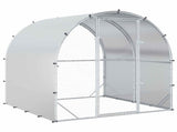 Chicken Coop Silver 200 x 200 x 200 cm Galvanised Steel 42042528