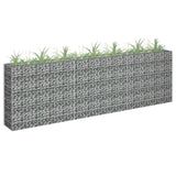 145639 Gabion Raised Bed Galvanised Steel 270x30x90 cm