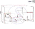 ZNTS Orlando Low Sleeper Bed 200-206-021