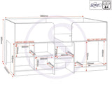 ZNTS Orlando Low Sleeper Bed 200-206-021