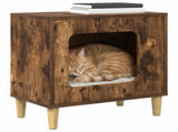 Cat House Smoked Oak 51 x 30 x 52 cm Engineered Wood 8000658