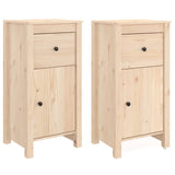 Sideboards 2 pcs 40x35x80 cm Solid Wood Pine 813755