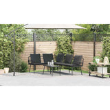 Garden Sofa Set 2 pcs Black Poly Rattan 3328648