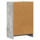 808949 Shoe Cabinet Concrete Grey 60x35x92 cm Engineered Wood