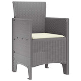 Garden Chair 2 pcs Light Grey 53 x 49 x 85 cm Polypropylene 847467
