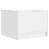 Coffee Table with Drawer White 49 x 50 x 37 cm Engineered Wood 895885