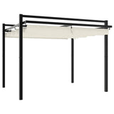 Garden Gazebo with Retractable Roof Cream 3x3 m Aluminium 4003968