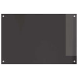 Kitchen Backsplash 2 pcs Dark Grey 90 x 60 cm Tempered Glass 3415466