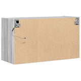 TV Wall Cabinet with LED Lights Grey Sonoma 80x31x45 cm 852290