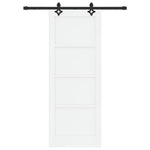 Sliding Door Set Manual White and black 78 x 202 cm 3333611