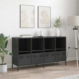 Sideboard Black 135x39x73.5 cm Cold-rolled Steel 3307161