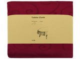 Table Cloth 5 pcs Oval Wine Red 130 x 220 cm 42040519