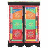 Console Table with Shelf with Door Multicolour 50 x 30 x 70 cm 4017568