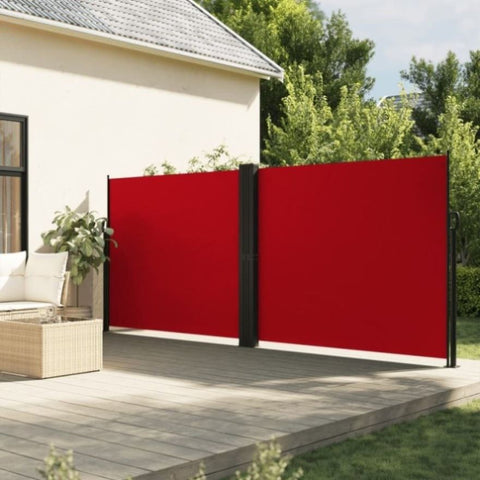 Retractable Side Awning Red 160x1200 cm 4004822