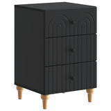 Bedside Cabinet Black 43x 41 x 66.5 cm Engineered Wood 894096