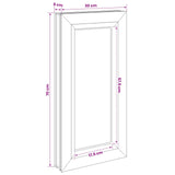 Cellar Window RISOR 30 x 70 cm PVC and Glass 42048002