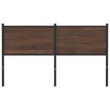 Replace Headboard Brown Oak 140 cm Engineered Wood and Steel 4007798