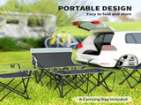 Four-Piece Portable Picnic Table Set - Grey T3398P349084