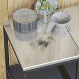 Kitchen Storage HATTEM Anthracite 40 x 50 x 92 cm Steel 874970