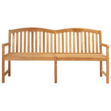 Handcarved Rose Bench Natural 150 x 60 x 90 cm Solid Teak Wood 42030014