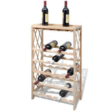 241068 Wine Rack for 25 Bottles Solid Fir Wood