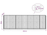 Gabion with 3.5 mm Wire and 5x10 cm Mesh 350x50x150 cm 3462841