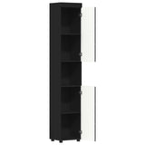 Bathroom Cabinet Set TULUM Black 37 x 31.5 x 203 cm 880352