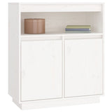 Sideboard White 70x34x80 cm Solid Wood Pine 814385