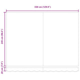Retractable Awning Manual Multicolour Stripe 350x250 cm Fabric 3330301