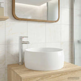 Bathroom Wash Basin Chrome 38.5 x 38.5 x 16 cm Metal 890238