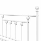 Daybed Frame White 100 x 190 cm Steel 42002681