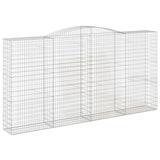 Arched Gabion Basket 400x50x200/220 cm Galvanised Iron 153540