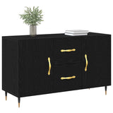 Sideboard Black Oak 100 x 36 x 60 cm Engineered Wood 862956