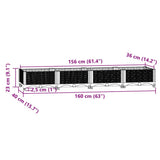 Raised Bed 160x40x23 cm Polypropylene 153292