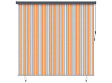 Roller Blind Yellow and Blue 200 x 250 cm Fabric and Aluminum 362094