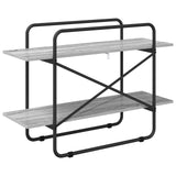Bookshelf 2-Tier 100 x 35 x 70 cm PB Grey Sonoma 8007801