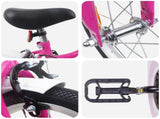 Kids Bike 12 Inches for 2-4 Years Old Pink White 42009233