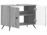 Bathroom Sink Cabinet BREDA Grey Sonoma 59.5 x 31.5x 59 cm 897451