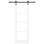 Sliding Door Manual ORKDAL White 78 x 232 cm Wood and metal 3332444