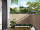 Balcony Screen Beige 100 x 1000 cm Oxford Fabric 42030684