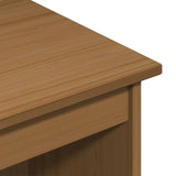 Desk Cabinet Set 2 pcs Honey Brown Solid Pine Wood 3438780