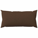 Cushion Cover 12 pcs HEERLEN Brown 40 x 80 cm Fabric 909789