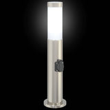 Bollard Lights with Outlet 3pcs 50 cm Stainless Steel IP44 4006012