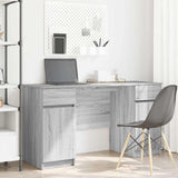 Desk with Drawer Grey sonoma 140 x 49 x 76 cm Engineered wood 3328512