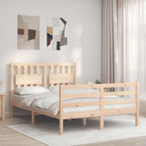 Bed Frame without Mattress Small Double Solid Wood 3194281