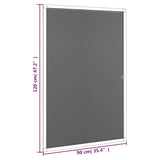 Insect Screen for Windows White 90x120 cm 153831