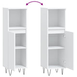 Bathroom Cabinet White 30x30x100 cm Engineered Wood 831556